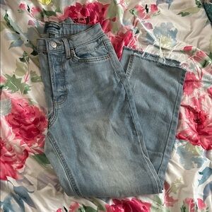 Super high rise slim straight women jean’s